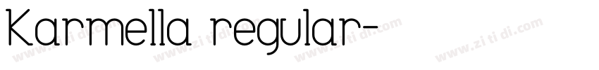 Karmella regular字体转换